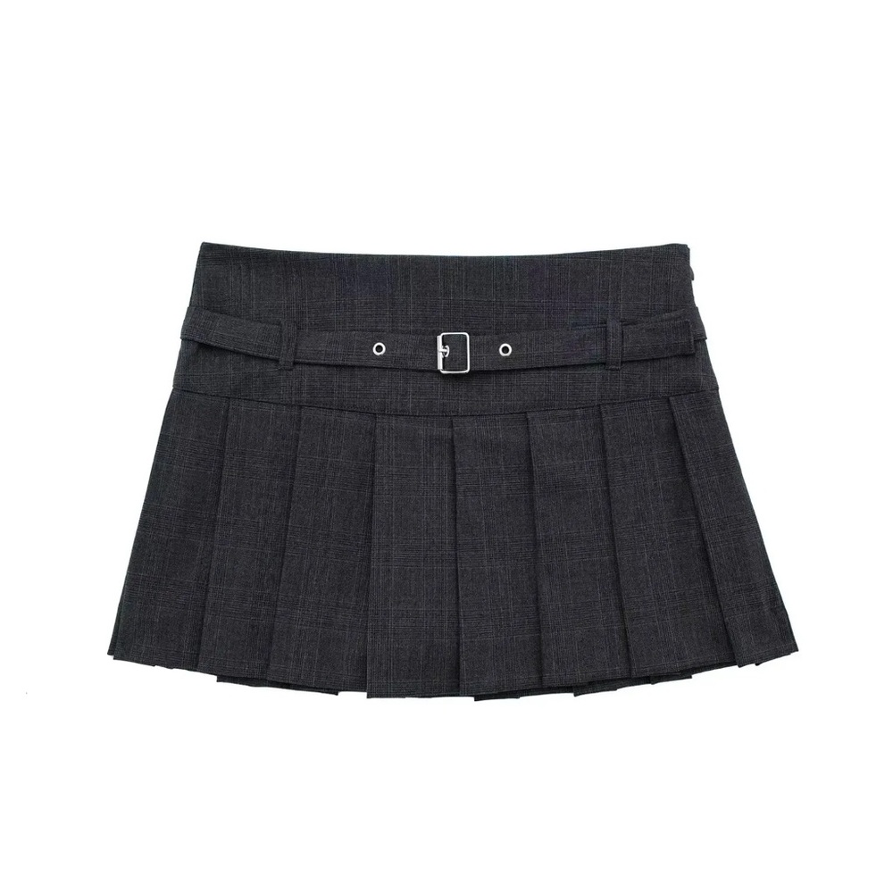 Zara Black Pleated Skirt